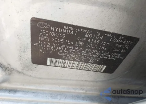 2010 Hyundai Elantra Touring Se z USA, uszkodzony, nr VIN KMHDC8AE7AU069162